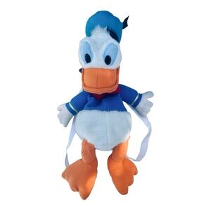 VTG Disney Donald Duck Plush Zipper Backpack